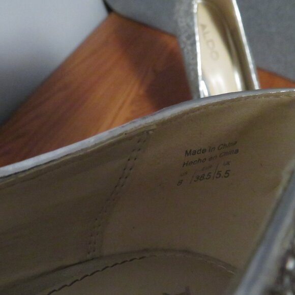 Aldo  - Silver Sparkle Heels Size 8 - Picture 3 of 6